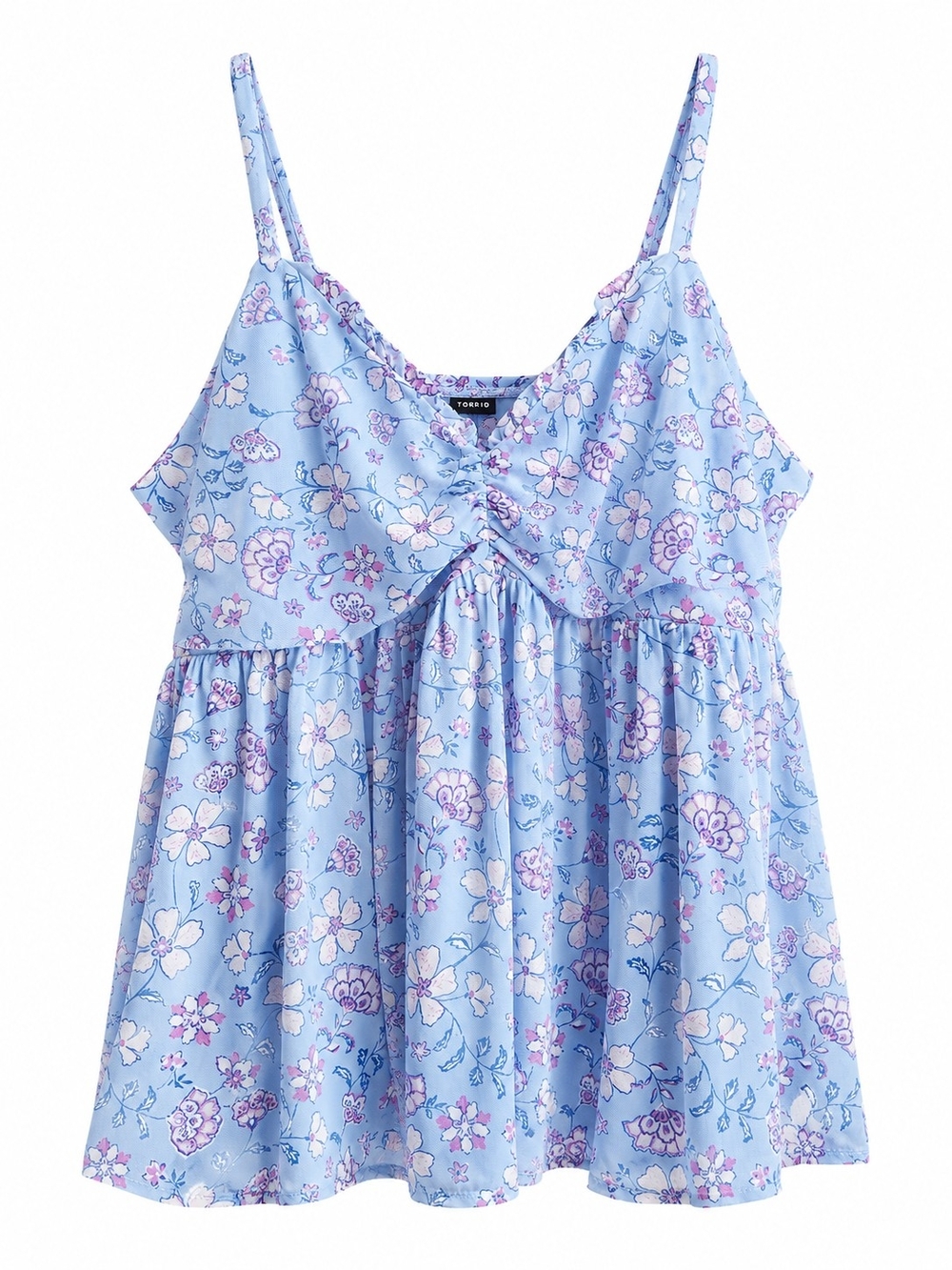 torrid Blue Floral Spaghetti Strap Camisole Sz 2X